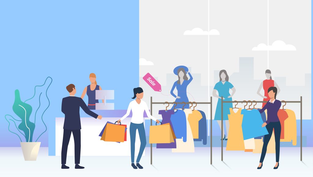 افزایش فروش لباس فروشی