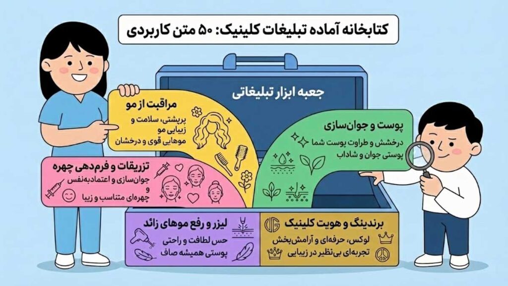 متن تبلیغ کلینیک زیبایی