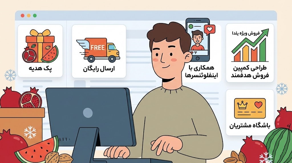 ایده های افزایش فروش شب یلدا