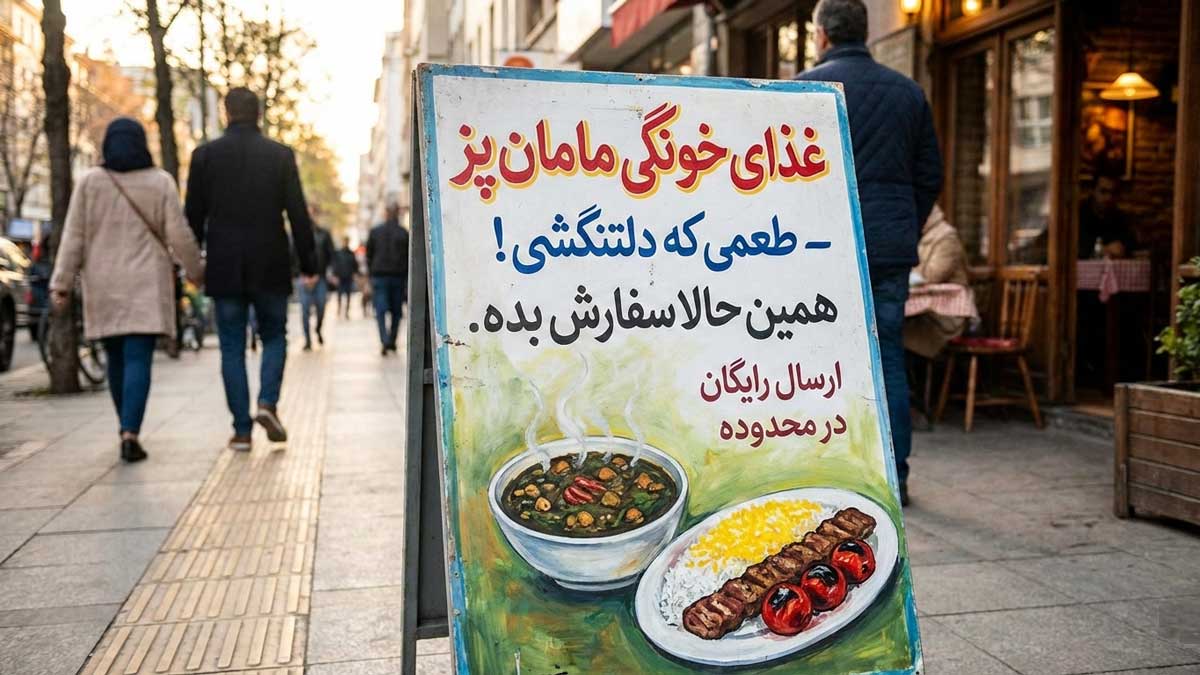 متن تبلیغ برای جذب مشتری غذا