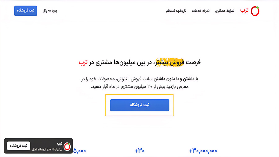 ثبت سایت در ترب