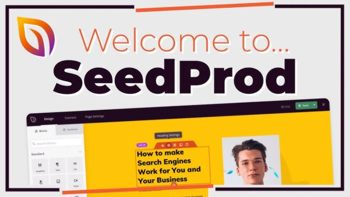 نمای ویرایشگر بصری صفحهساز SeedProd